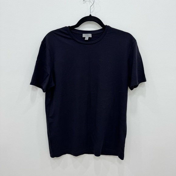 COS REGULAR COTTON T-SHIRT Navy Blue Unisex 100% Cotton Sz Medium - Picture 1 of 4
